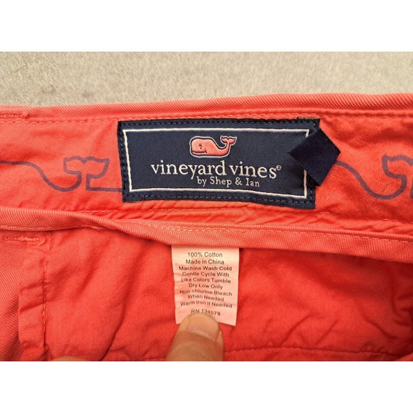 Vineyard Vines Pink Slim Fit Breaker Pants, Size 32x32 (Measures: 32x32) - Picture 5 of 11